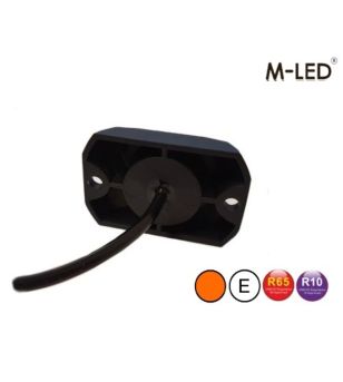 Warning light - M-Led - HideAway - 2.2" - 5.5cm - Clear - 23 flash patterns - Amber - R65 - 12V-24V