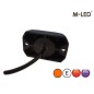 Warning light - M-Led - HideAway - 2.2" - 5.5cm - Clear - 23 flash patterns - Amber - R65 - 12V-24V Warning light - M-Led - HideAway - 2.2" - 5.5cm - Clear - 23 flash patterns - Amber - R65 - 12V-24V