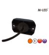 Warning light - M-Led - HideAway - 2.2" - 5.5cm - Clear - 23 flash patterns - Amber - R65 - 12V-24V
