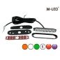 Blitzleuchte - M-Led - 4.6" - 11.8cm - Klar - Dreifarbig - 20 Blitzmuster - Weiß/Amber/Grün - R65 - 12V-30V - Blitzleuchte - M-Led - 4.6" - 11.8cm - Klar - Dreifarbig - 20 Blitzmuster - Weiß/Amber/Grün - R65 - 12V-30V -