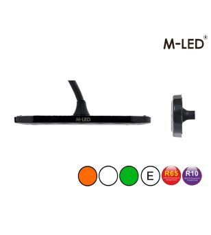 Flitser - M-Led - 4.6" - 11.8cm - Helder - Driekleurig - 20 flitspatronen - Wit/Amber/Groen - R65 - 12V-30V