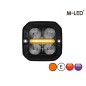 Blitzleuchte - M-Led - 2.4" - 6cm - Klar - Positionslicht Rot/Amber - 20 Blitzmuster - R65 - 12V-24V Blitzleuchte - M-Led - 2.4" - 6cm - Klar - Positionslicht Rot/Amber - 20 Blitzmuster - R65 - 12V-24V