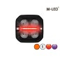 Flitser - M-Led - 2.4" - 6cm - Helder - Positielicht Rood/Amber - 20 flitspatronen - R65 - 12V-24V Flitser - M-Led - 2.4" - 6cm - Helder - Positielicht Rood/Amber - 20 flitspatronen - R65 - 12V-24V