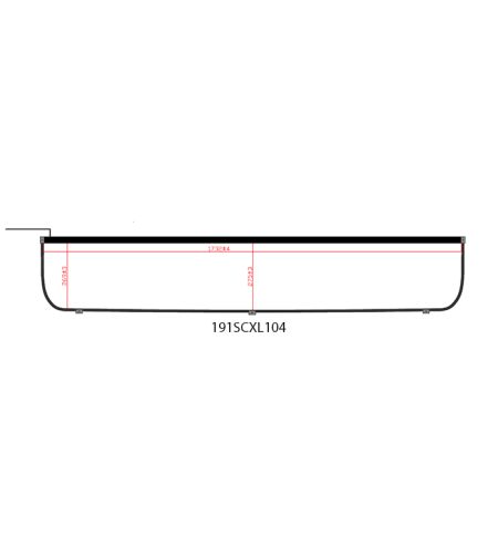Lichtbak - Nedking - Truck Sign Ultra Thin - Hoogte 31cm - 68.9" - 175cm - Witte LEDs - Scania - 4/R - Topline - 1995-2016