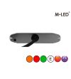 Blitzleuchte - M-Led - 4.6" - 11.8cm - Klar - Dreifarbig - 20 Blitzmuster - Amber/Rot/Grün - R65 - 12V-30V