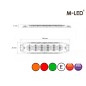 Flitser - M-Led - 4.6" - 11.8cm - Helder - Driekleurig - 20 flitspatronen - Amber/Rood/Groen - R65 - 12V-30V
