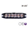 Blixtljus - M-Led - 5.1" - 13cm - Klar - Supertunn - 26 blixtmönster - Vit - 12V-24V