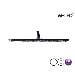 Blitzleuchte - M-Led - 5.1" - 13cm - Klar - Super dünn - 26 Blitzmuster - Weiß - 12V-24V -