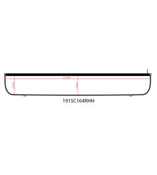 Light box - Nedking - Truck Sign Ultra Thin - Height 25cm - 64.6" - 164cm - White Leds - Scania - 4/R - Topline - 1995-2016