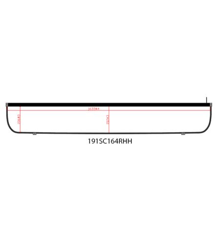 Lichtbak - Nedking - Truck Sign Ultra Thin - Hoogte 25cm - 64.6" - 164cm - Amber LEDs - Scania - 4/R - Topline - 1995-2016