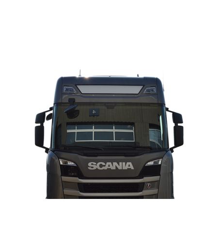 Ljusskylt - Nedking - Truck Sign Ultra Thin - Höjd 23cm - 54.3" - 138cm - Amber Lysdioder - Scania - R/S - Highline - 2016+