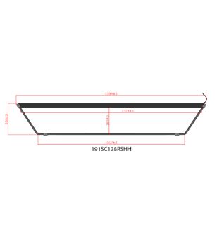 Leuchtkasten - Nedking - Truck Sign Ultra Thin - Höhe 23cm - 54.3" - 138cm - Amber LEDs - Scania - R/S - Highline - 2016+