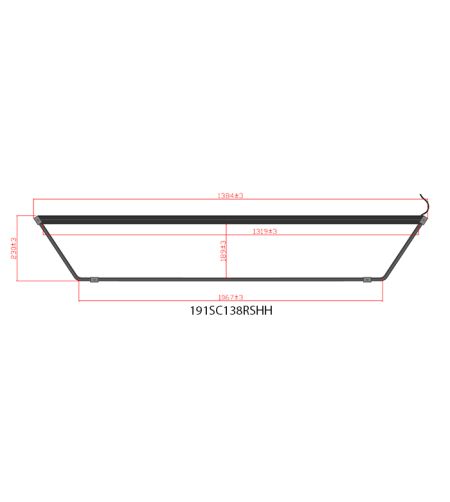 Light box - Nedking - Truck Sign Ultra Thin - Height 23cm - 54.3" - 138cm - Amber LEDs - Scania - R/S - Highline - 2016+