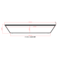 Ljusskylt - Nedking - Truck Sign Ultra Thin - Höjd 23cm - 54.3" - 138cm - Amber Lysdioder - Scania - R/S - Highline - 2016+ Ljusskylt - Nedking - Truck Sign Ultra Thin - Höjd 23cm - 54.3" - 138cm - Amber Lysdioder - Scania - R/S - Highline - 2016+