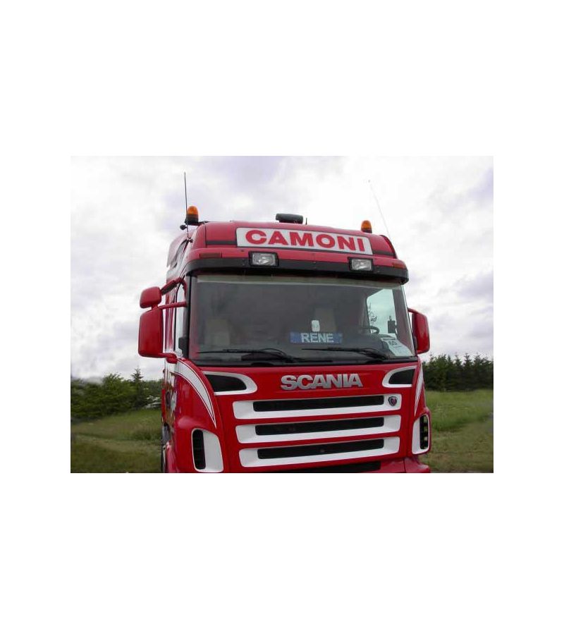 Leuchtkasten - Nedking - Truck Sign Ultra Thin - Höhe 23cm - 53.1" - 135cm - Amber LEDs - Scania - R - Highline - 2004-2016 Leuchtkasten - Nedking - Truck Sign Ultra Thin - Höhe 23cm - 53.1" - 135cm - Amber LEDs - Scania - R - Highline - 2004-2016