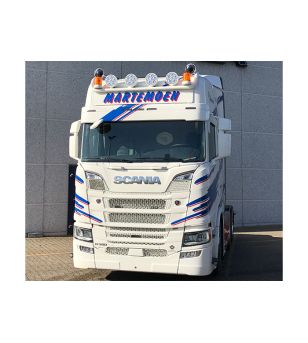 Ljusskylt - Nedking - Truck Sign Ultra Thin - Höjd 27cm - 70.9" - 180cm - Amber Lysdioder - Scania - R/S - Highline - 2016+