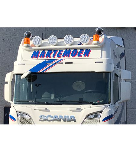 Ljusskylt - Nedking - Truck Sign Ultra Thin - Höjd 27cm - 70.9" - 180cm - vita lysdioder - Scania - R/S - Highline - 2016+