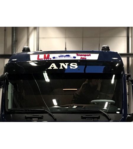 Light box - Nedking - Truck Sign Ultra Thin - Height 21cm - 52.8" - 134cm - White Leds - MAN - TGX - 2020+