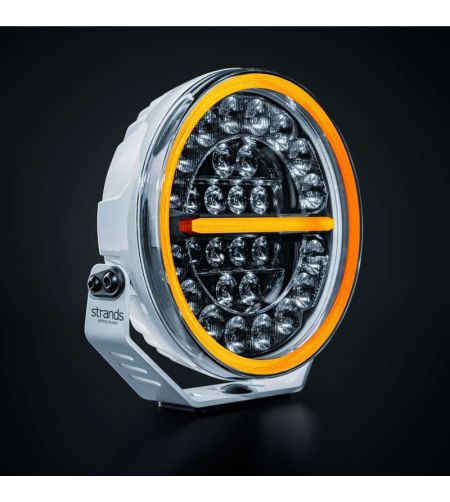 Verstraler - Strands - Firefly Pro 9 - 8.7" - 22cm - Wit - Positielicht Wit/Amber - 2 flitspatronen - Driving