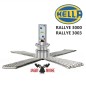LED lamp - Angry Moose - Led Lampen (Koplamp / Verstraler) - H1 - HELLA Rallye 3000/3003 - Wit - 6000K - 12V-36V - Set