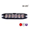 Flitser - M-Led - 5.1" - 13cm - Helder - Superdun - 26 flitspatronen - Rood - 12V-24V