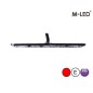 Flitser - M-Led - 5.1" - 13cm - Helder - Superdun - 26 flitspatronen - Rood - 12V-24V Flitser - M-Led - 5.1" - 13cm - Helder - Superdun - 26 flitspatronen - Rood - 12V-24V