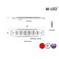 Blixtljus - M-Led - 5.1" - 13cm - Klar - Supertunn - 26 blixtmönster - Röd - 12V-24V - Blixtljus - M-Led - 5.1" - 13cm - Klar - Supertunn - 26 blixtmönster - Röd - 12V-24V -