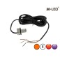 Flitser - M-Led - Undercover - 1" - 2.6cm - Helder - 26 flitspatronen - Amber - R65 - 12V-24V Flitser - M-Led - Undercover - 1" - 2.6cm - Helder - 26 flitspatronen - Amber - R65 - 12V-24V