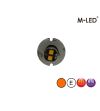 Warning light - M-Led - Undercover - 1" - 2.6cm - Clear - 26 flash patterns - Amber - R65 - 12V-24V
