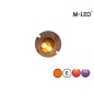 Blitzleuchte - M-Led - Undercover - 1" - 2.6cm - Klar - 26 Blitzmuster - Amber - R65 - 12V-24V Blitzleuchte - M-Led - Undercover - 1" - 2.6cm - Klar - 26 Blitzmuster - Amber - R65 - 12V-24V
