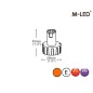 Blixtljus - M-Led - Undercover - 1" - 2.6cm - Klar - 26 blixtmönster - Bärnsten - R65 - 12V-24V - Blixtljus - M-Led - Undercover - 1" - 2.6cm - Klar - 26 blixtmönster - Bärnsten - R65 - 12V-24V -