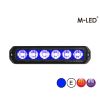 Flitser - M-Led - Pro 6 - Compact - 5" - 12.8cm - Helder - 26 flitspatronen - Blauw - R65 - 12V-24V