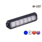 Flitser - M-Led - Pro 6 - Compact - 5" - 12.8cm - Helder - 26 flitspatronen - Blauw - R65 - 12V-24V