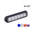Flitser - M-Led - Pro 6 - Compact - 5" - 12.8cm - Helder - 26 flitspatronen - Blauw - R65 - 12V-24V