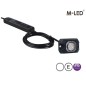 Blixtljus - M-Led - HideAway - 2.2" - 5.5cm - Klar - 23 blixtmönster - Vit - 12V-24V Blixtljus - M-Led - HideAway - 2.2" - 5.5cm - Klar - 23 blixtmönster - Vit - 12V-24V