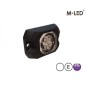 Flitser - M-Led - HideAway - 2.2" - 5.5cm - Helder - 23 flitspatronen - Wit - 12V-24V Flitser - M-Led - HideAway - 2.2" - 5.5cm - Helder - 23 flitspatronen - Wit - 12V-24V