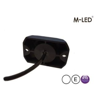 Warning light - M-Led - HideAway - 2.2" - 5.5cm - Clear - 23 flash patterns - White - 12V-24V