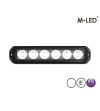 Blitzleuchte - M-Led - Pro 6 - Compact - 5" - 12.8cm - Klar - 26 Blitzmuster - Weiß - 12V-24V