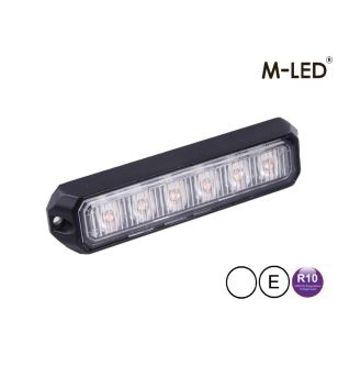 Flitser - M-Led - Pro 6 - Compact - 5" - 12.8cm - Helder - 26 flitspatronen - Wit - 12V-24V