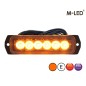 Blitzleuchte - M-Led - 5m Kabel - 4.4" - 11.3cm - Klar - Extra Hell - 25 Blitzmuster - Amber - R65 - 12V-24V Blitzleuchte - M-Led - 5m Kabel - 4.4" - 11.3cm - Klar - Extra Hell - 25 Blitzmuster - Amber - R65 - 12V-24V