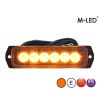 Flitser - M-Led - 4.4" - 11.3cm - Helder - Extra Fel - 25 lichtpatronen - Amber - R65 - 12V-24V