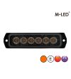 Flitser - M-Led - 4.4" - 11.3cm - Helder - Extra Fel - 25 lichtpatronen - Amber - R65 - 12V-24V