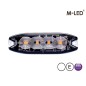 Flitser - M-Led - 3.9" - 9.8cm - Helder - Superdun - 26 flitspatronen - Wit - 12V-24V Flitser - M-Led - 3.9" - 9.8cm - Helder - Superdun - 26 flitspatronen - Wit - 12V-24V