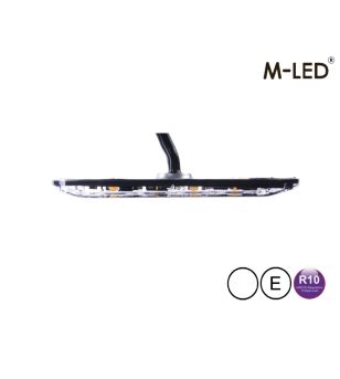 Blixtljus - M-Led - 3.9" - 9.8cm - Klar - Supertunn - 26 blixtmönster - Vit - 12V-24V 