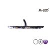 Blitzleuchte - M-Led - 3.9" - 9.8cm - Klar - Super dünn - 26 Blitzmuster - Weiß - 12V-24V -