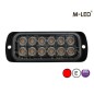 Blitzleuchte - M-Led - 4.5" - 11.4cm - Klar - 22 Blitzmuster - Rot - 12V-24V Blitzleuchte - M-Led - 4.5" - 11.4cm - Klar - 22 Blitzmuster - Rot - 12V-24V