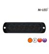 Flitser - M-Led - 4.4" - 11.3cm - Smoke - Dark Look - 26 flitspatronen - Amber - R65 - 12V-24V