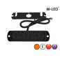 Warning light - M-Led - 4.4" - 11.3cm - Smoke - Dark Look - 26 flash patterns - Amber - R65 - 12V-24V Warning light - M-Led - 4.4" - 11.3cm - Smoke - Dark Look - 26 flash patterns - Amber - R65 - 12V-24V