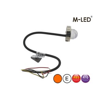 Flitser - M-Led - Undercover Hideaway - 1.6" - 4cm - Helder - 21 flitspatronen - Amber - R65 - 12V-24V