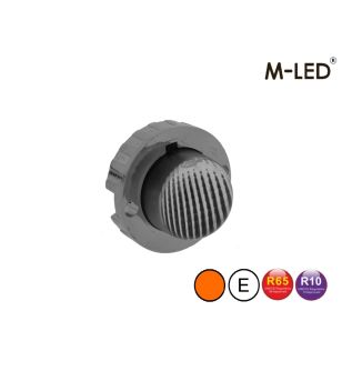 Blitzleuchte - M-Led - Undercover Hideaway - 1.6" - 4cm - Klar - 21 Blitzmuster - Amber - R65 - 12V-24V